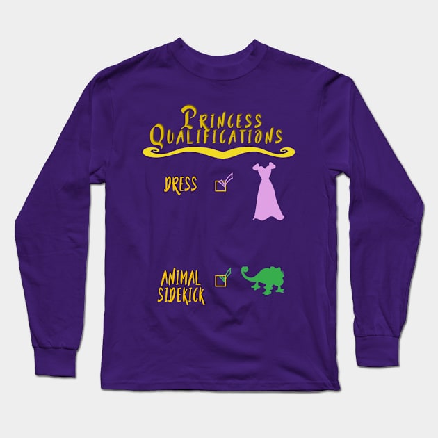 Princess Qualifications (Rapunzel Version) Long Sleeve T-Shirt by AGirl95